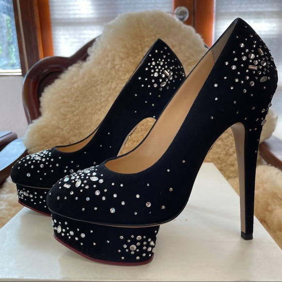 SOLD! NWT Charlotte Olympia Bejewelled Dolly Pumps - Picture 4 of 8